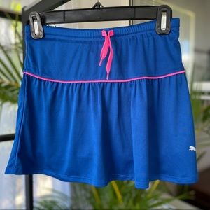 Girls PUMA Blue Tennis Skorts.